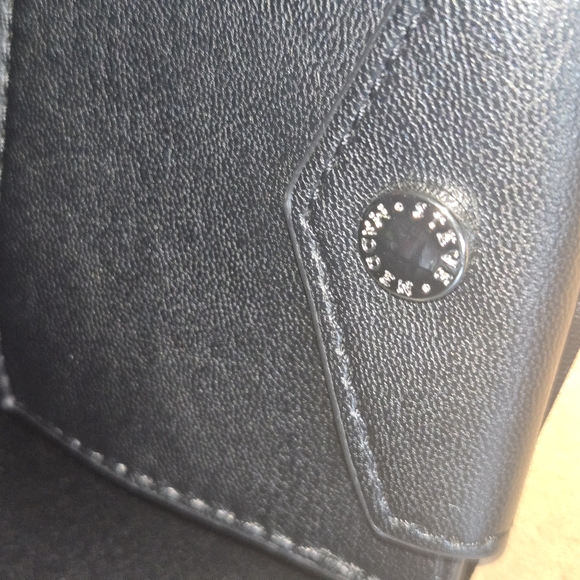 Steve Madden Black Quilted Bag with Silver Accents NWT - Picture 2 of 10